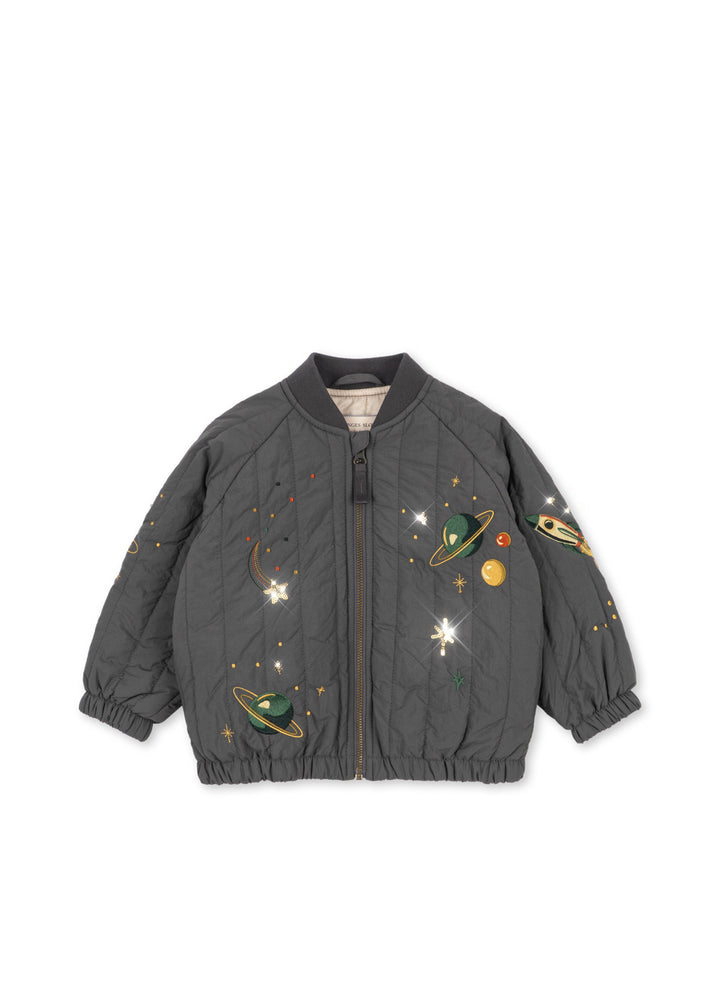 Juno Sequin Bomber Jacket - MAGNET