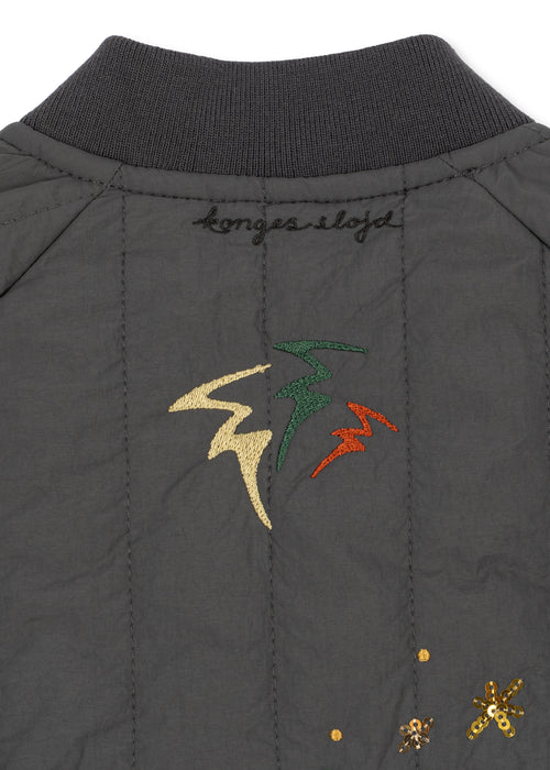 Juno Sequin Bomber Jacket - MAGNET