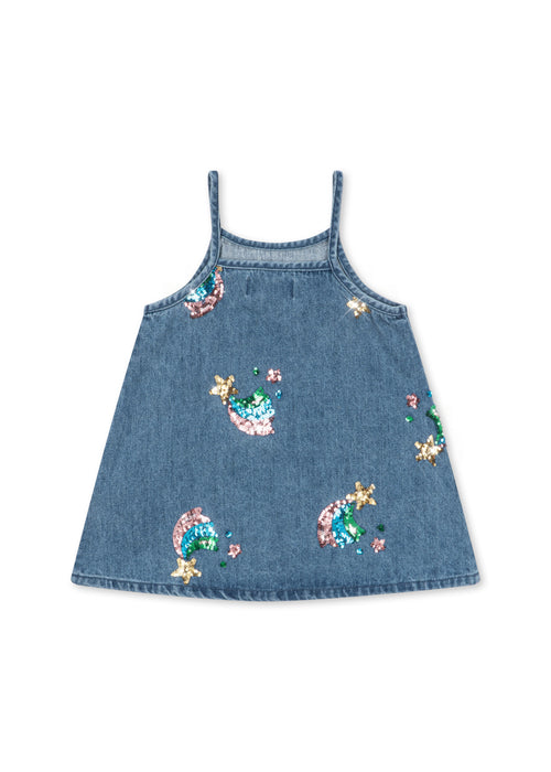 Magot Sequin Strap Dress Gots - RAINBOW STAR