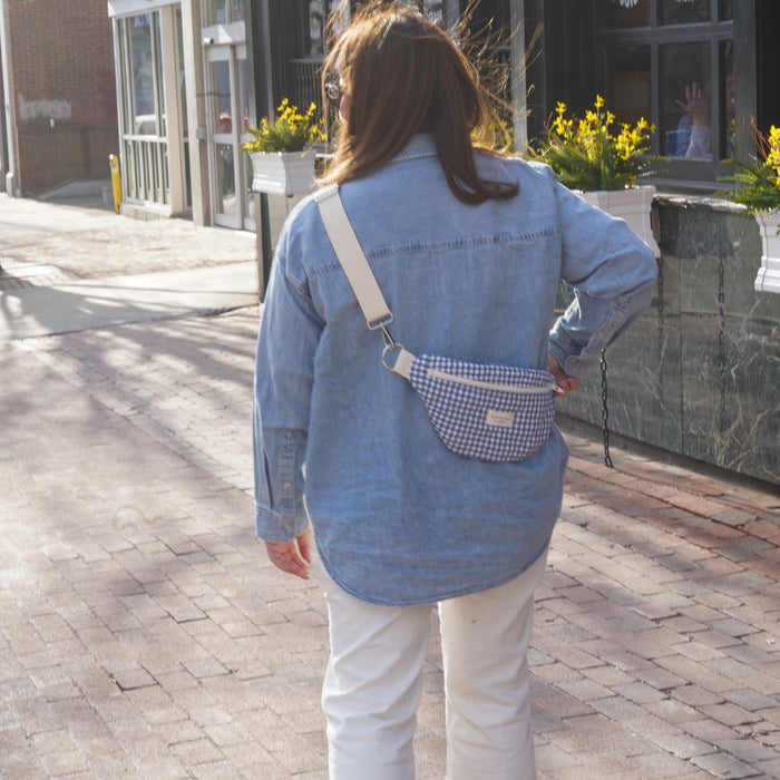 Belt bag - Gingham Navy