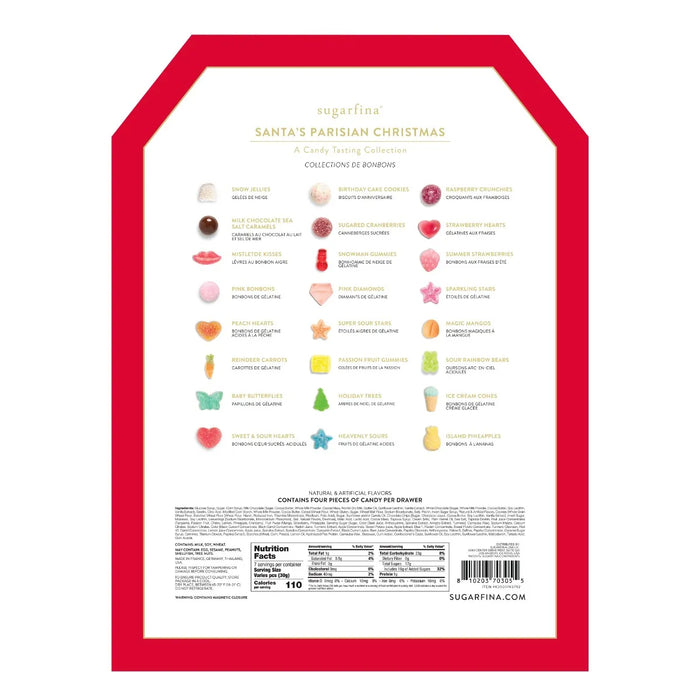 Santa's Parisian Christmas Candy Advent Calendar