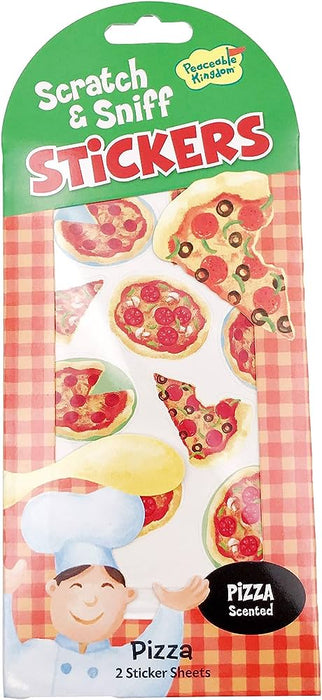 Pizza scratch n sniff stickers
