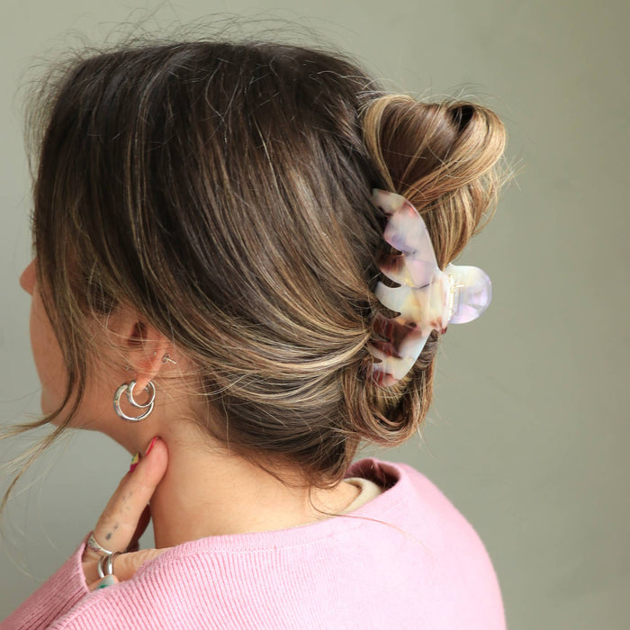The Agatha - Pearly Violet Hair Clip
