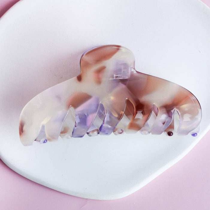 The Agatha - Pearly Violet Hair Clip