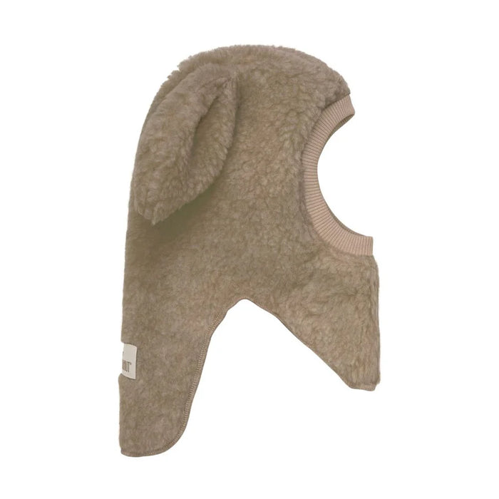 Balaclava Ears Wool - Camel Melange