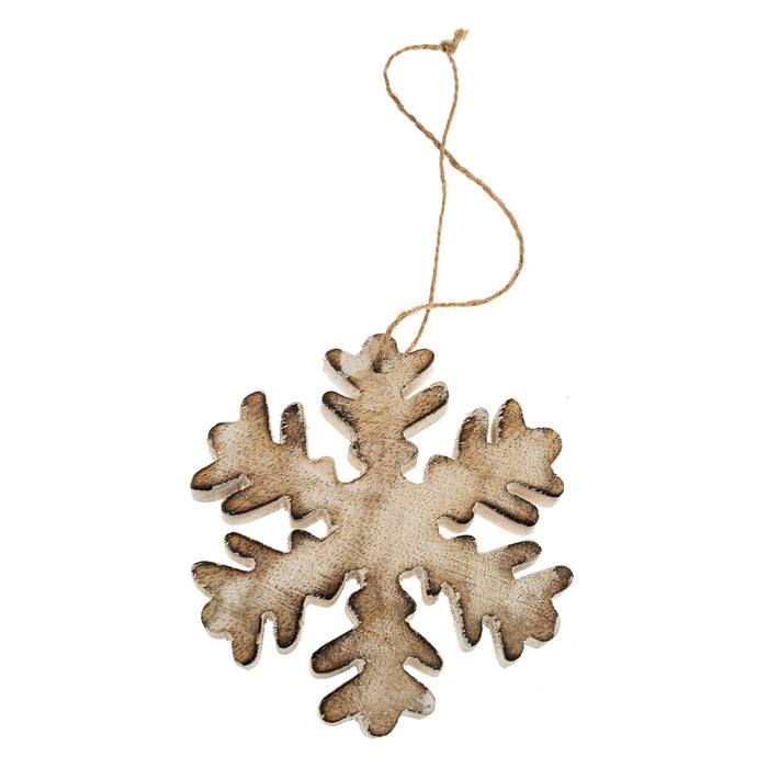 Wooden Snowflake Ornament - Small