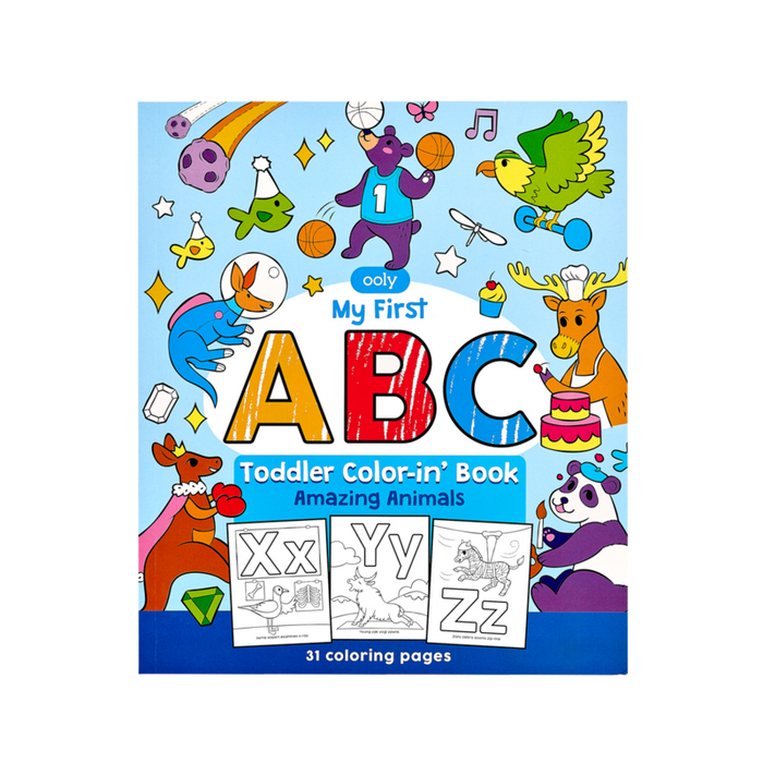 ABC: Amazing Animals Toddler Coloring Book