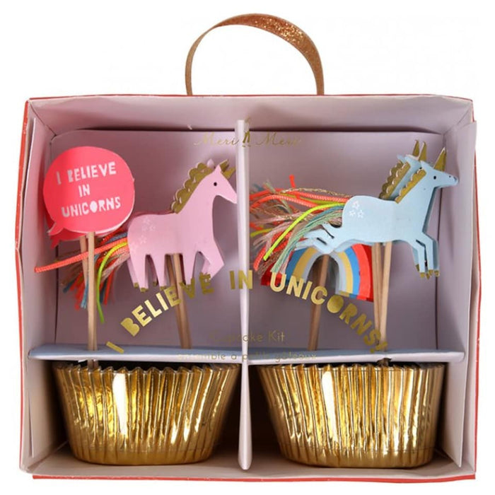 Unicorn + Rainbows Cupcake Kit
