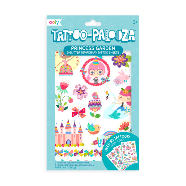 Tattoo Palooza Glitter Tattoos - Princess Garden