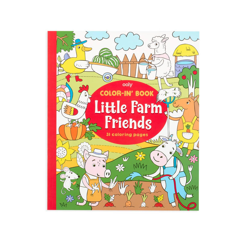 Color-in' Book: Little Farm Friends (8" x 10")