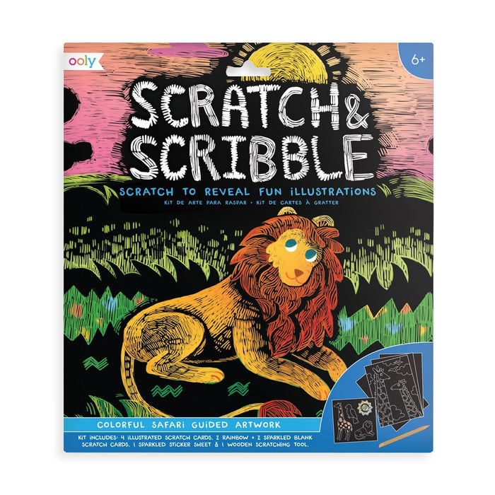 Scratch & Scribble - Colourful Safari