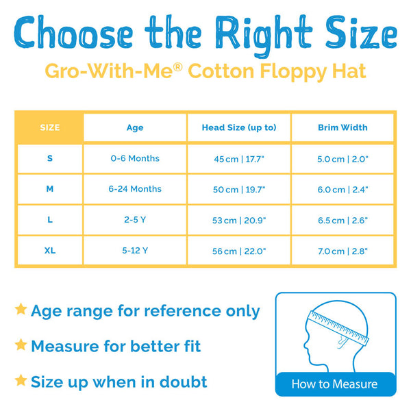 Kids’ Gro-With-Me® Cotton Floppy Hat | Lemons