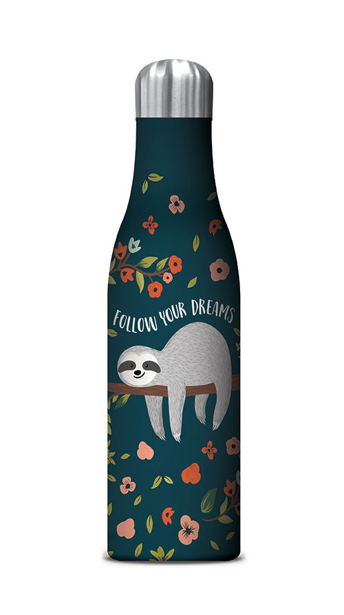 Follow Your Dreams Sloth Water Bottle