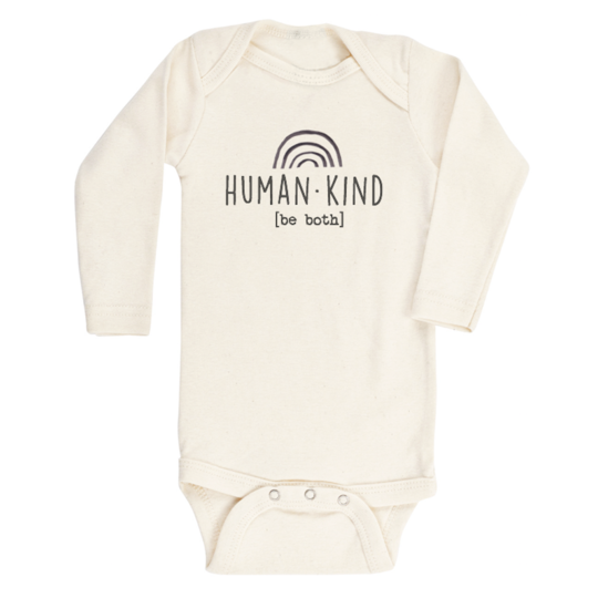 Human Kind  - Long Sleeve Organic Bodysuit
