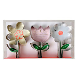 Set of 3 Flower Cookie Cutters