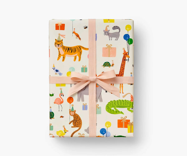 Party Animals Continuous Wrapping Paper