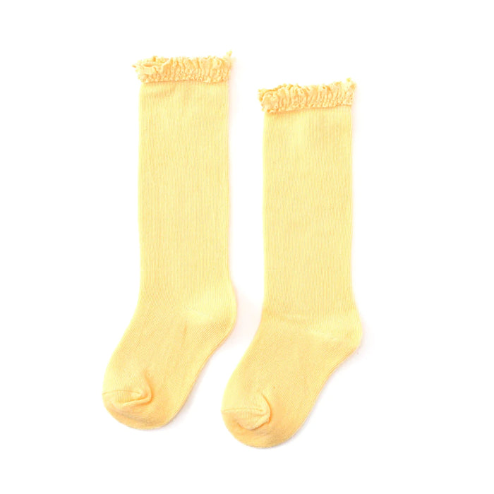 Pastel Lace Knee High Socks